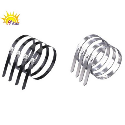 Stainless Steel Solar Cable Tie For Solar Panel Mounting